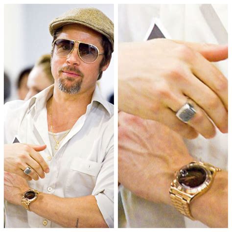 brad pitt at rolex.